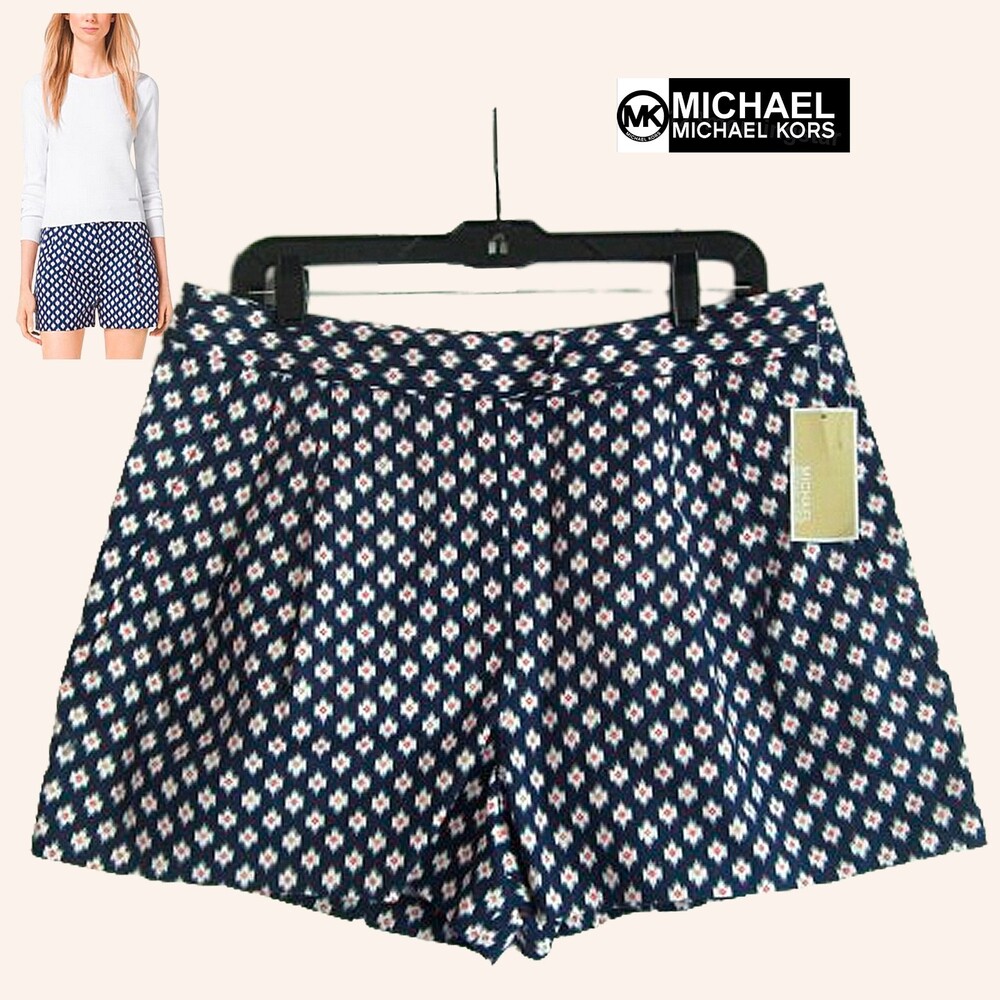 MICHAEL Michael Kors NEW Y2K PRUSSIAN CLEMENTINE Floral Dress Short 12